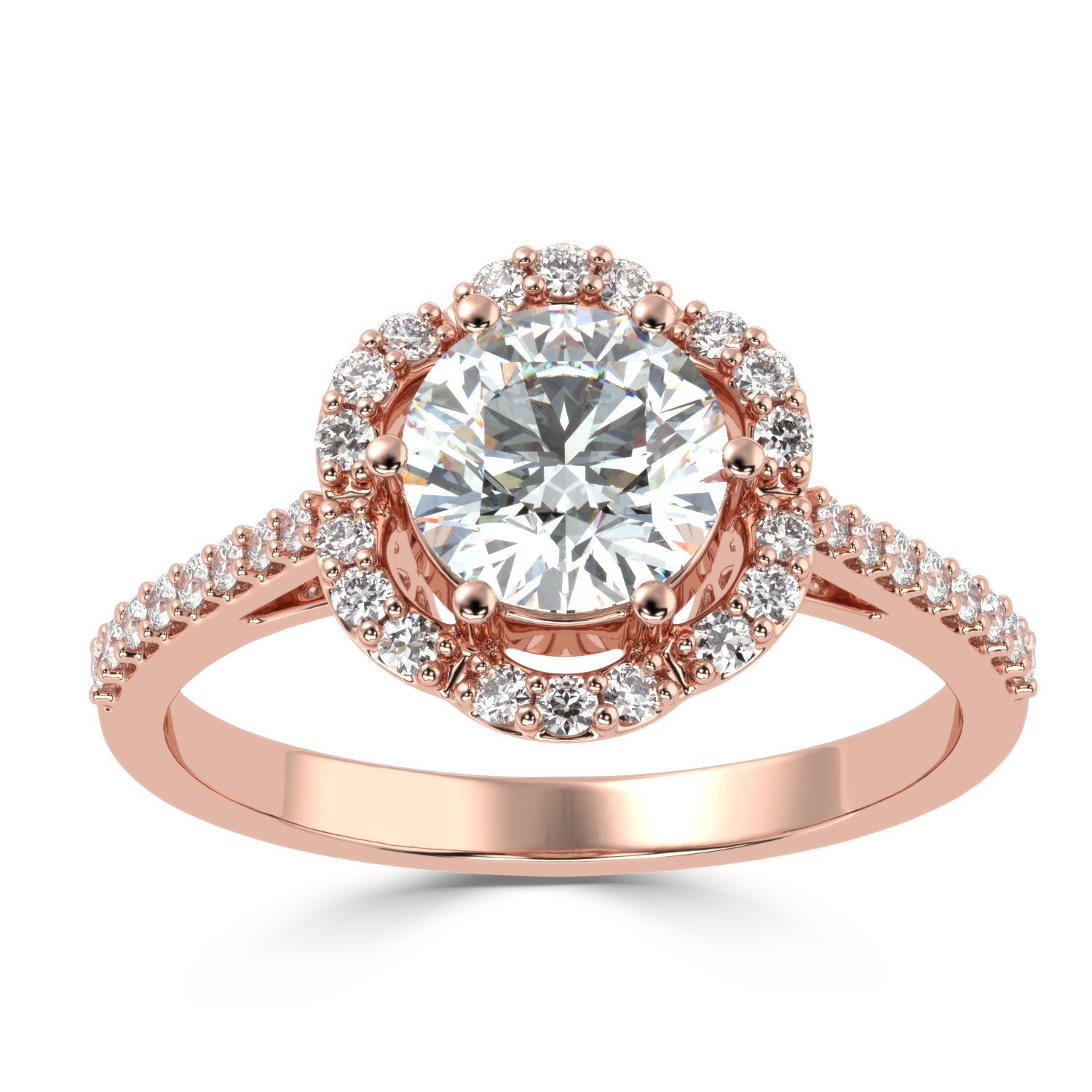 1.22 Carat G Color VS1 Clarity Diamond Studded Natural Diamond Ring.